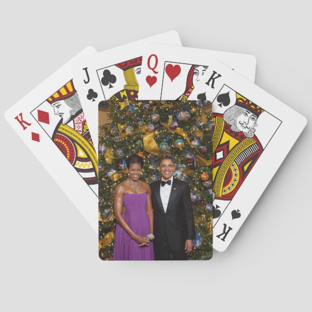 American President Barack Obama on Christmas Card (Back)