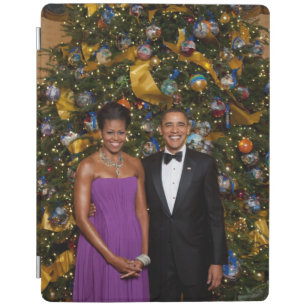 American President Barack Obama on Christmas Card iPad Smart Cover