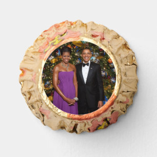 American President Barack Obama on Christmas Card Reese's Peanut Butter Cups