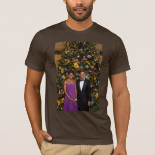 American President Barack Obama on Christmas Card T-Shirt