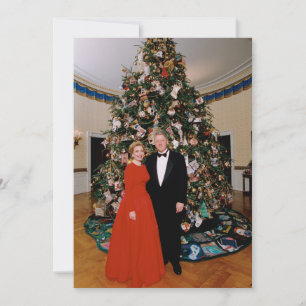 American President Bill Clinton Christmas Card 