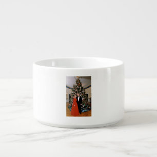 American President Bill Clinton Christmas Card Bowl