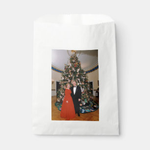 American President Bill Clinton Christmas Card  Favor Bag
