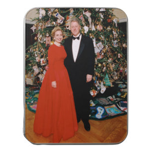 American President Bill Clinton Christmas Card  Jigsaw Puzzle