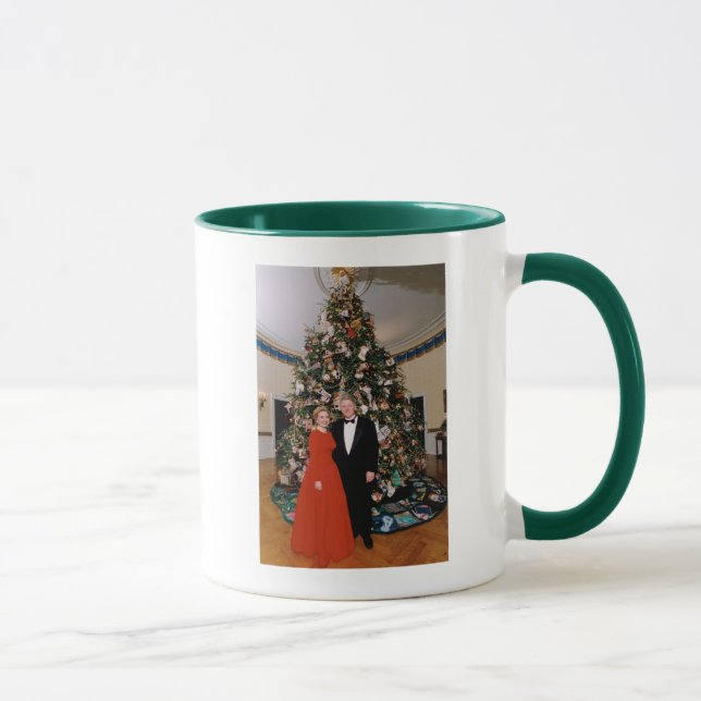 American President Bill Clinton Christmas Card  Mug (Right)