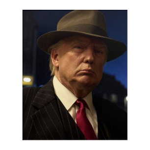 American President Donald Trump Godfather Acrylic Print