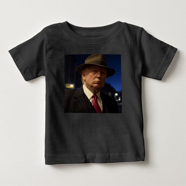 American President Donald Trump Godfather Baby T-Shirt (Front)
