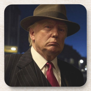 American President Donald Trump Godfather Beverage Coaster