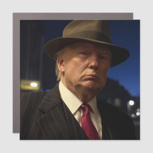 American President Donald Trump Godfather Car Magnet