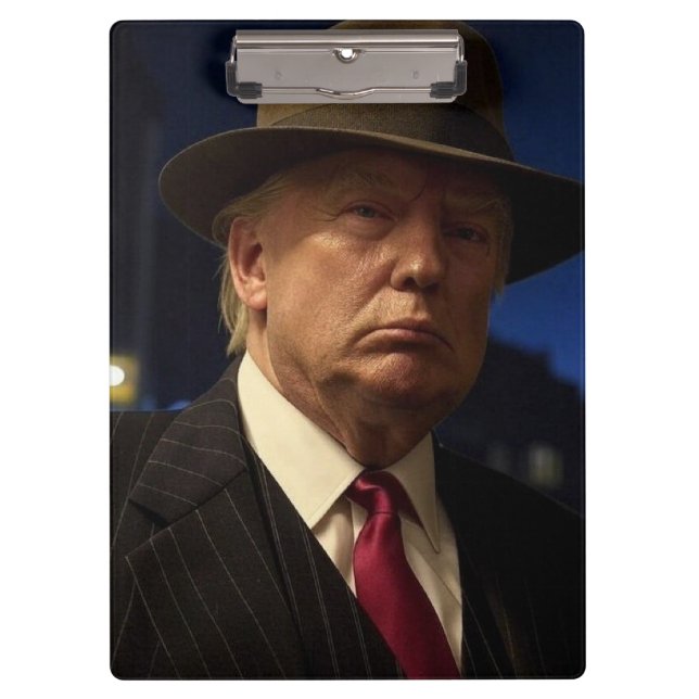 American President Donald Trump Godfather Clipboard (Front)