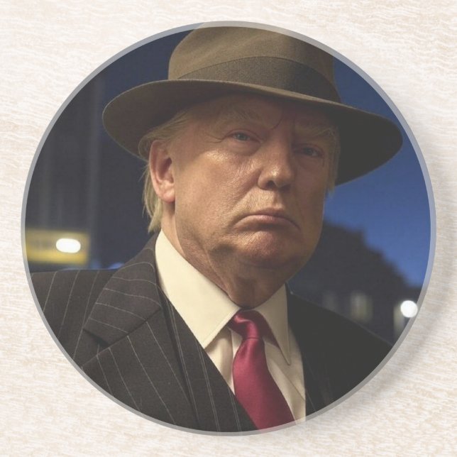 American President Donald Trump Godfather Coaster (Front)