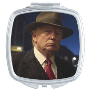 American President Donald Trump Godfather Compact Mirror