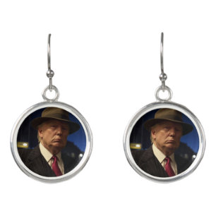 American President Donald Trump Godfather Earrings