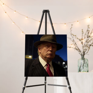 American President Donald Trump Godfather Foam Board