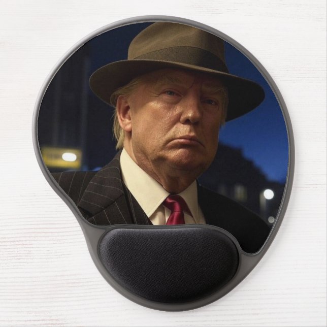 American President Donald Trump Godfather Gel Mouse Pad (Front)