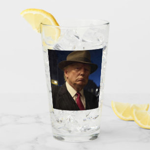 American President Donald Trump Godfather Glass