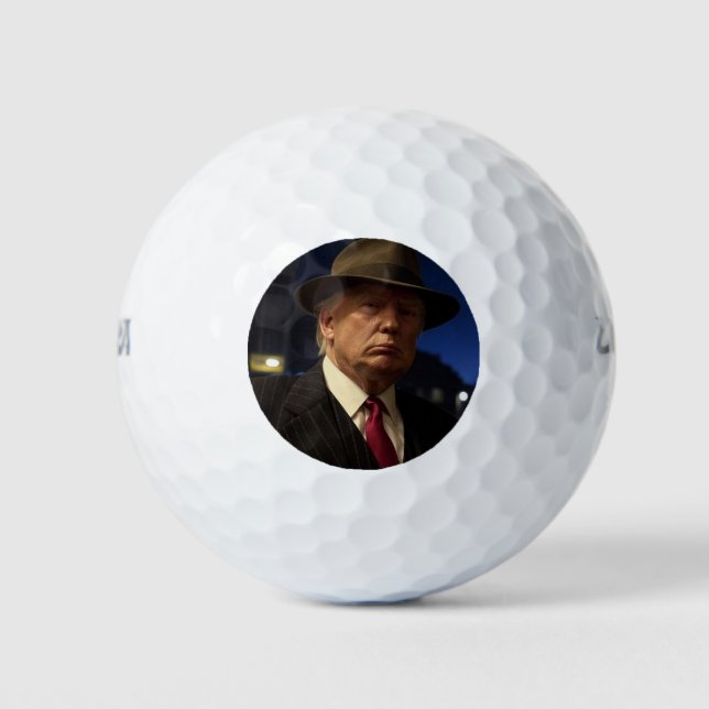 American President Donald Trump Godfather Golf Balls (Front)