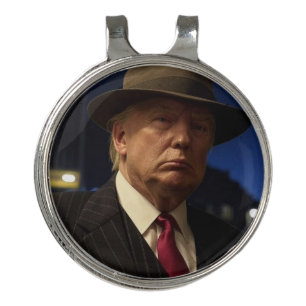 American President Donald Trump Godfather Golf Hat Clip