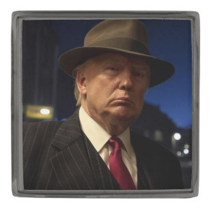 American President Donald Trump Godfather Gunmetal Finish Lapel Pin