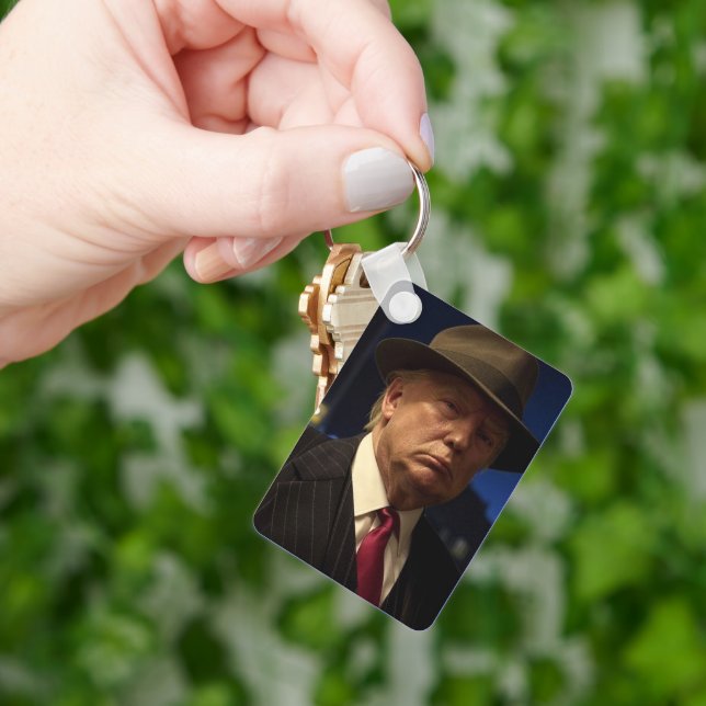 American President Donald Trump Godfather Keychain (Hand)