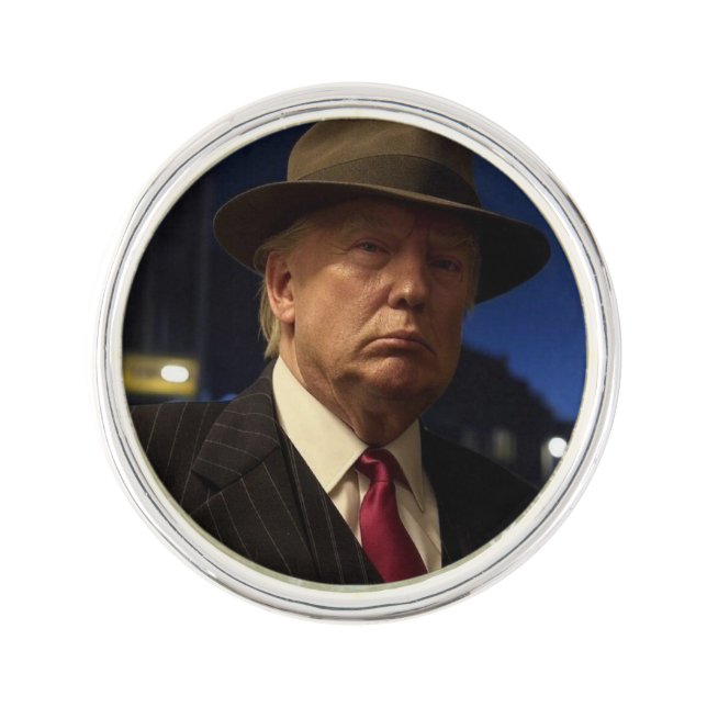 American President Donald Trump Godfather Lapel Pin (Front)