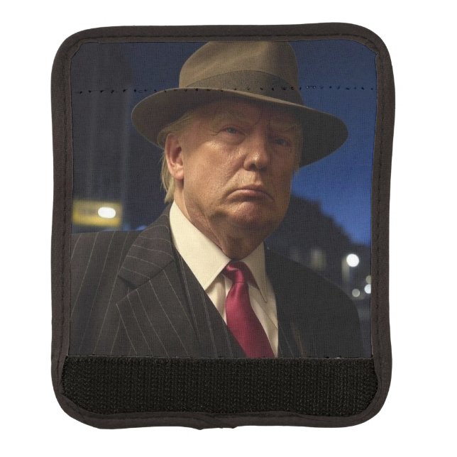 American President Donald Trump Godfather Luggage Handle Wrap (Front)