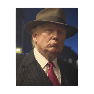 American President Donald Trump Godfather Metal Print