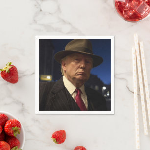 American President Donald Trump Godfather Napkins