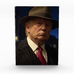 American President Donald Trump Godfather Photo Block
