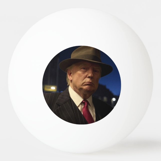 American President Donald Trump Godfather Ping Pong Ball (Front)