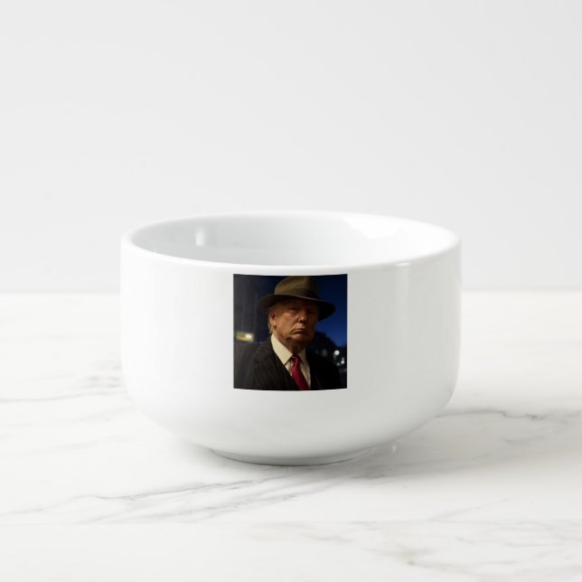 American President Donald Trump Godfather Soup Mug (Front)