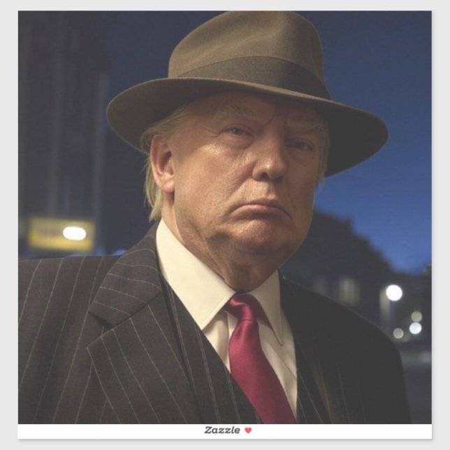 American President Donald Trump Godfather Sticker (Sheet)