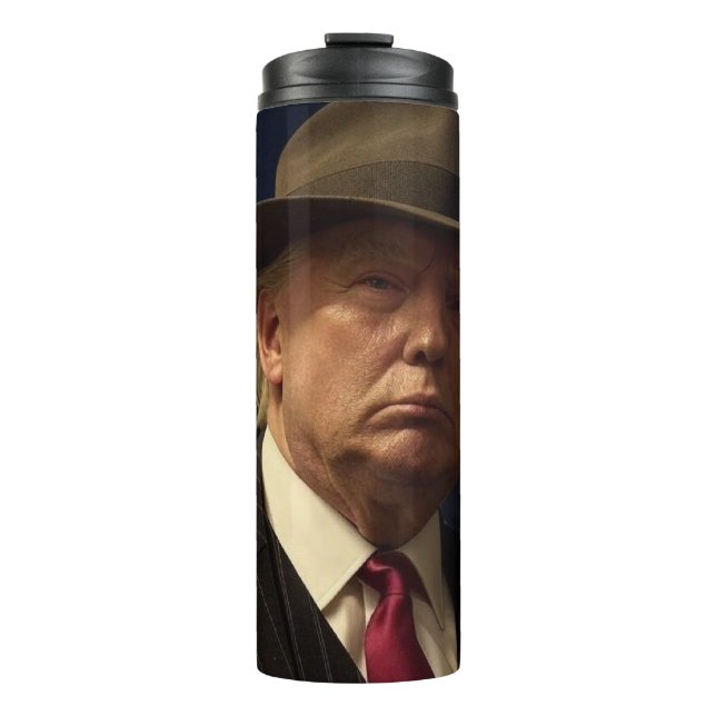 American President Donald Trump Godfather Thermal Tumbler (Front)