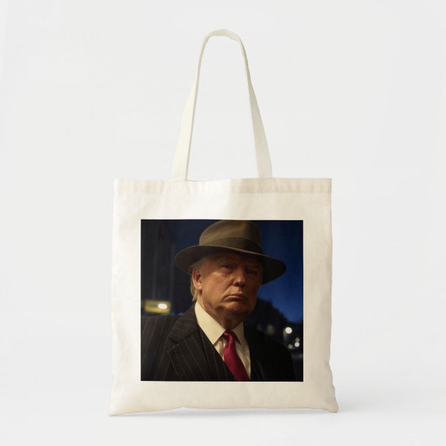 American President Donald Trump Godfather Tote Bag (Front)