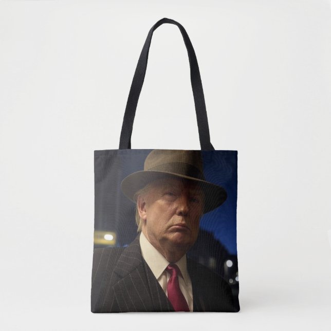 American President Donald Trump Godfather Tote Bag (Front)