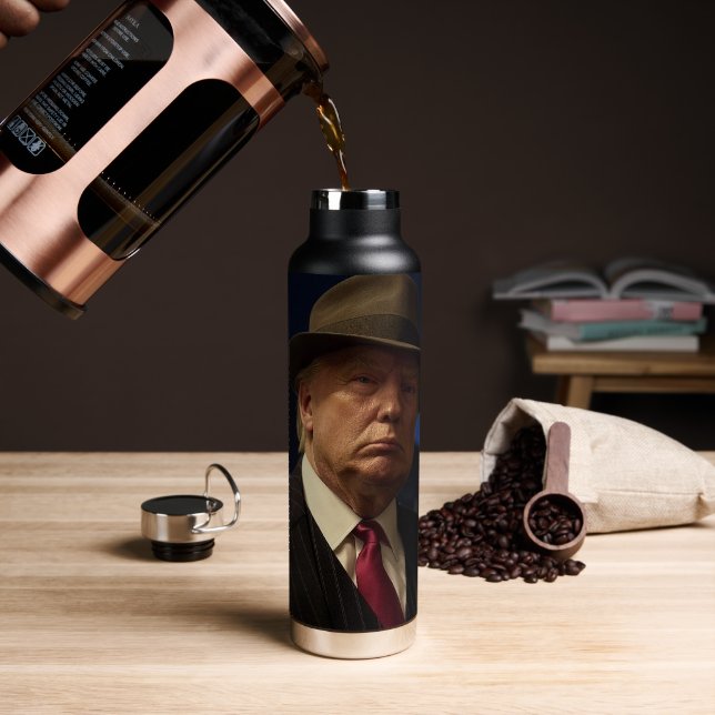 American President Donald Trump Godfather Water Bottle (Coffee)