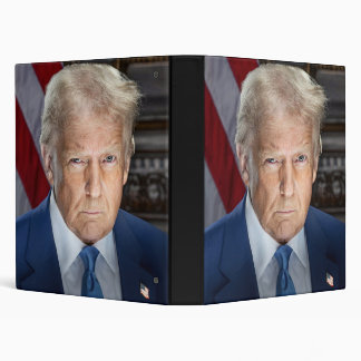 American President Donald Trump Photo 2025 3 Ring Binder