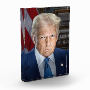 American President Donald Trump Photo 2025 Block