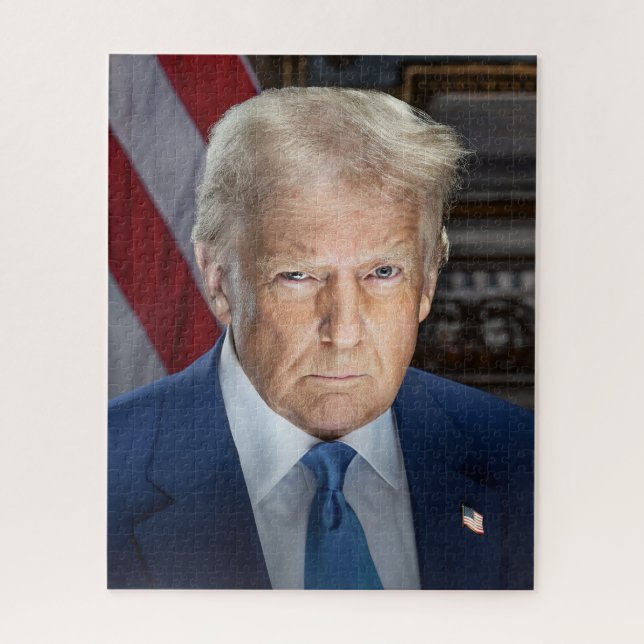 American President Donald Trump Photo 2025 Jigsaw Puzzle (Vertical)
