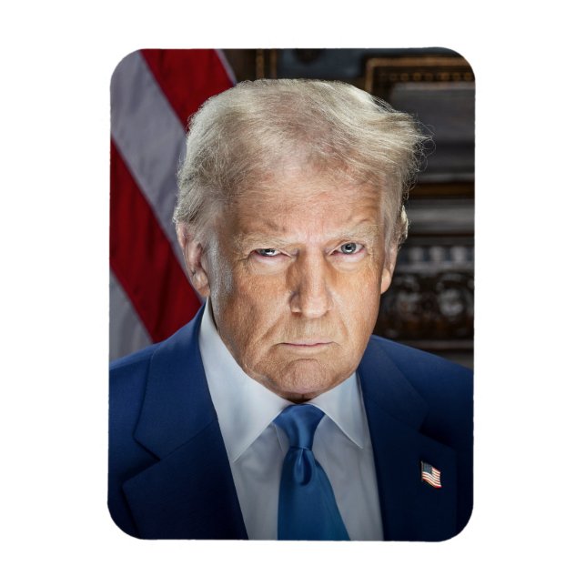 American President Donald Trump Photo 2025 Magnet (Vertical)