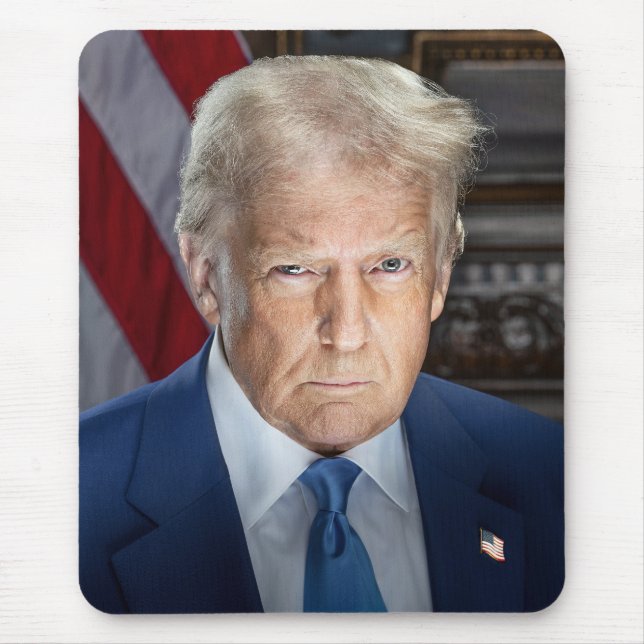 American President Donald Trump Photo 2025 Mouse Pad (Front)