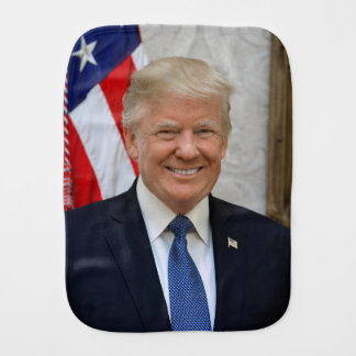 American President Donald Trump White House Baby Burp Cloth