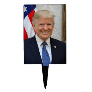 American President Donald Trump White House Cake Topper
