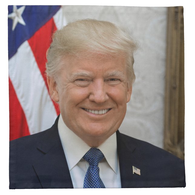 American President Donald Trump White House Cloth Napkin (Front)