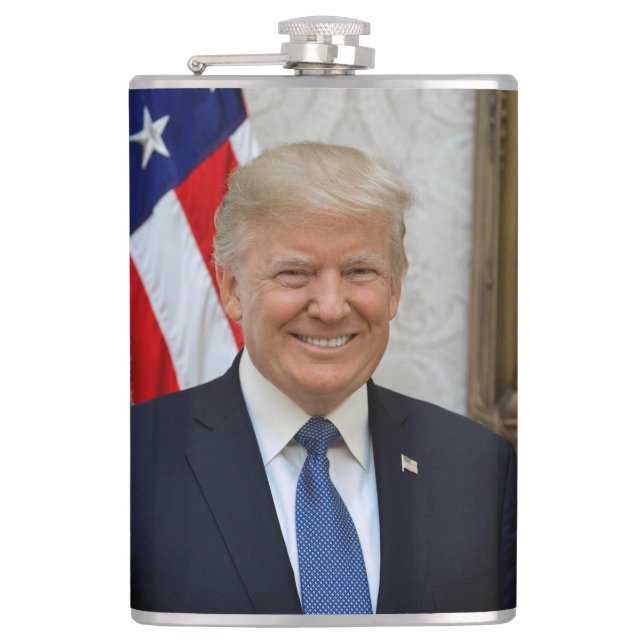 American President Donald Trump White House Flask (Front)