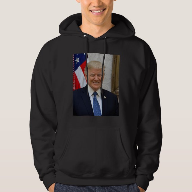 American President Donald Trump White House Hoodie (Front)