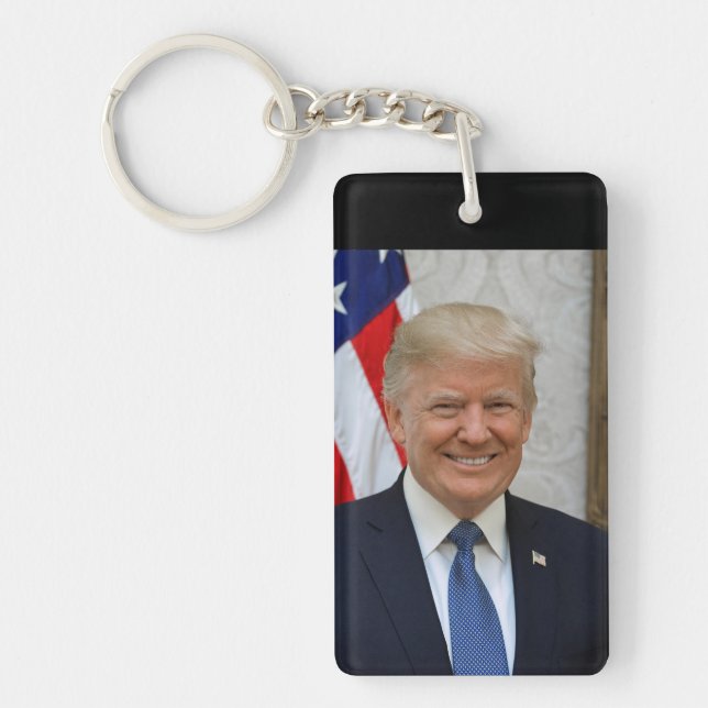 American President Donald Trump White House Keychain (Front)