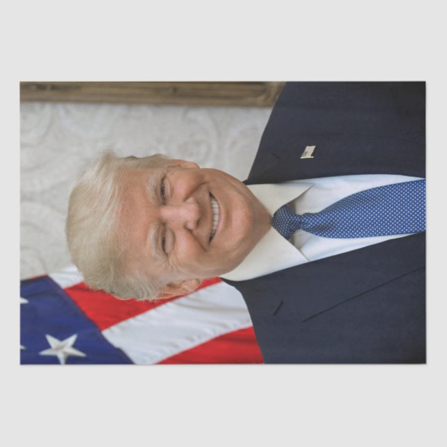American President Donald Trump White House Tissue Paper (Front)