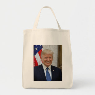 American President Donald Trump White House Tote Bag