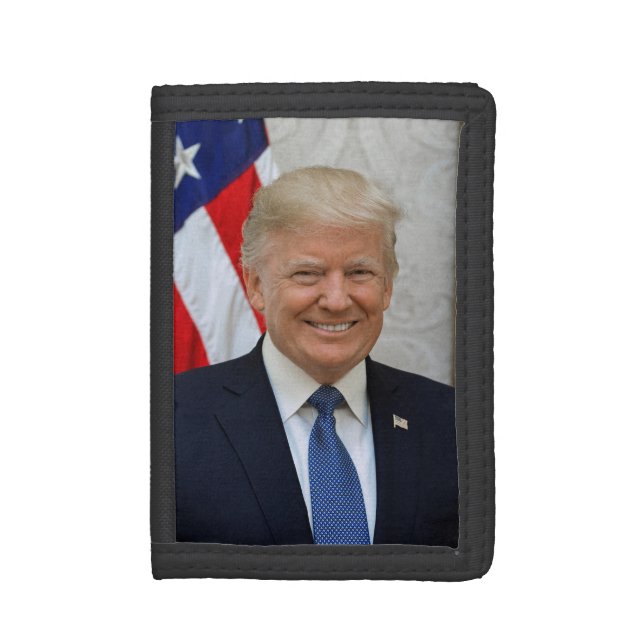 American President Donald Trump White House Trifold Wallet (Front Vertical)